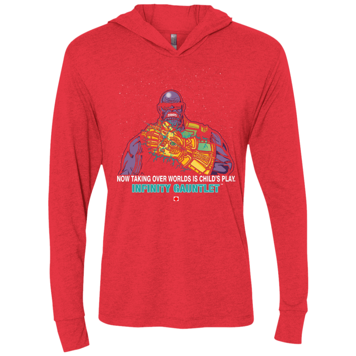 T-Shirts Vintage Red / X-Small Infinity Gear Triblend Long Sleeve Hoodie Tee