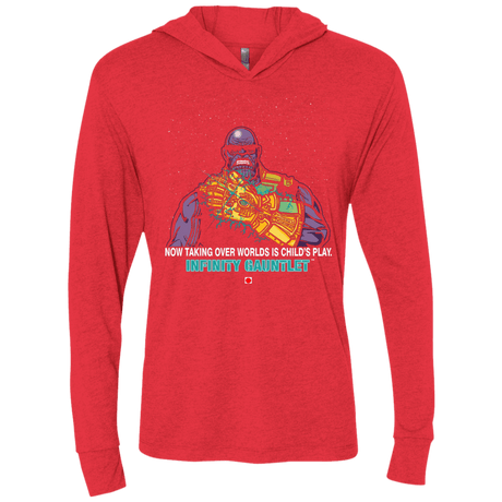 T-Shirts Vintage Red / X-Small Infinity Gear Triblend Long Sleeve Hoodie Tee