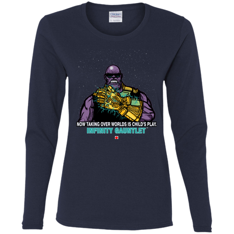 T-Shirts Navy / S Infinity Gear Women's Long Sleeve T-Shirt