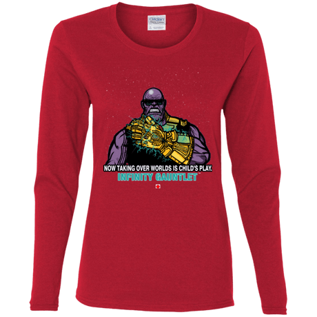 T-Shirts Red / S Infinity Gear Women's Long Sleeve T-Shirt