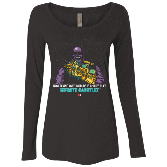 T-Shirts Vintage Black / S Infinity Gear Women's Triblend Long Sleeve Shirt
