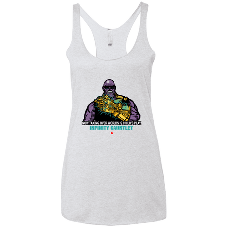 T-Shirts Heather White / X-Small Infinity Gear Women's Triblend Racerback Tank