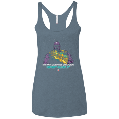 T-Shirts Indigo / X-Small Infinity Gear Women's Triblend Racerback Tank