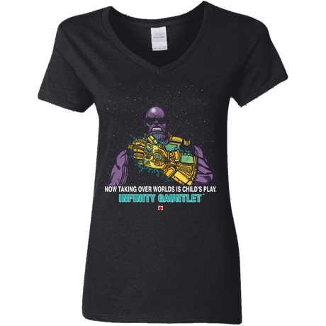 T-Shirts Black / S Infinity Gear Women's V-Neck T-Shirt