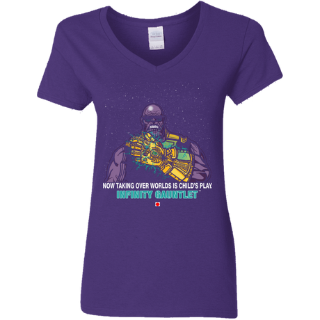 T-Shirts Purple / S Infinity Gear Women's V-Neck T-Shirt