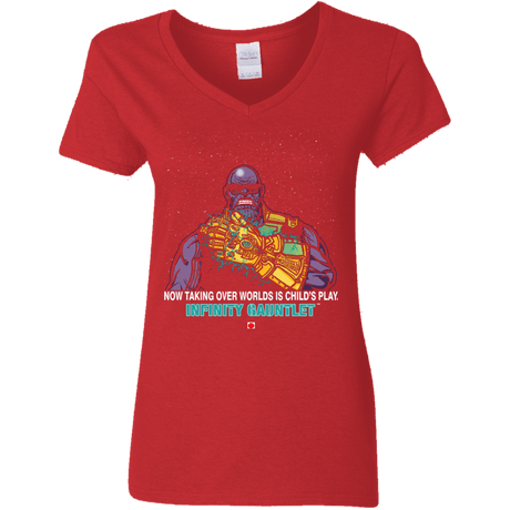 T-Shirts Red / S Infinity Gear Women's V-Neck T-Shirt