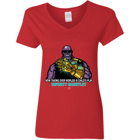 T-Shirts Red / S Infinity Gear Women's V-Neck T-Shirt