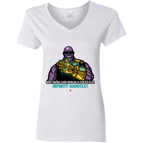 T-Shirts White / S Infinity Gear Women's V-Neck T-Shirt