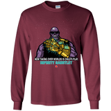 T-Shirts Maroon / YS Infinity Gear Youth Long Sleeve T-Shirt
