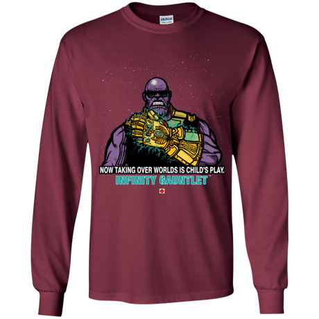 T-Shirts Maroon / YS Infinity Gear Youth Long Sleeve T-Shirt