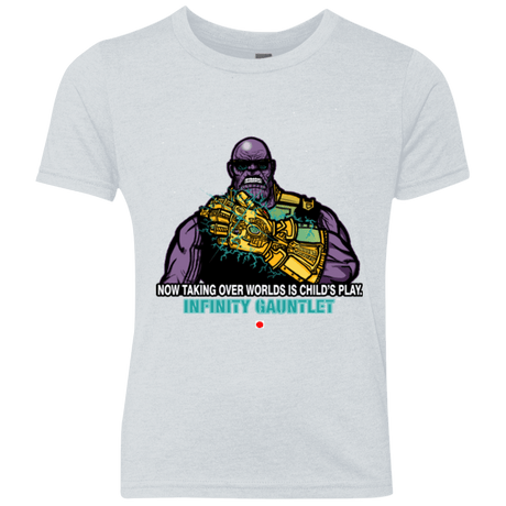 T-Shirts Heather White / YXS Infinity Gear Youth Triblend T-Shirt