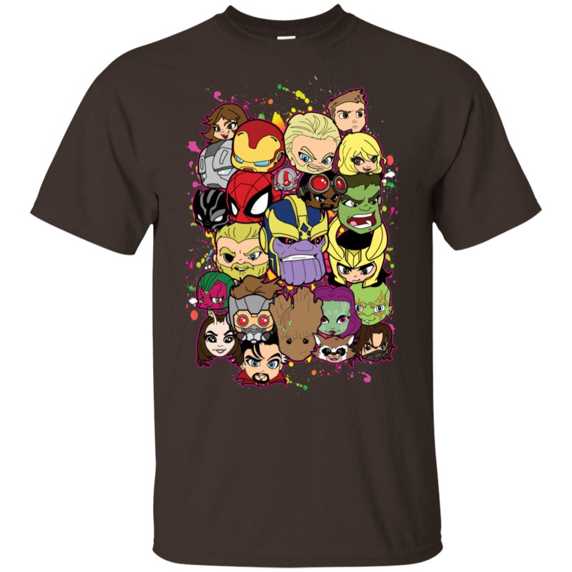 T-Shirts Dark Chocolate / S Infinity Heads T-Shirt