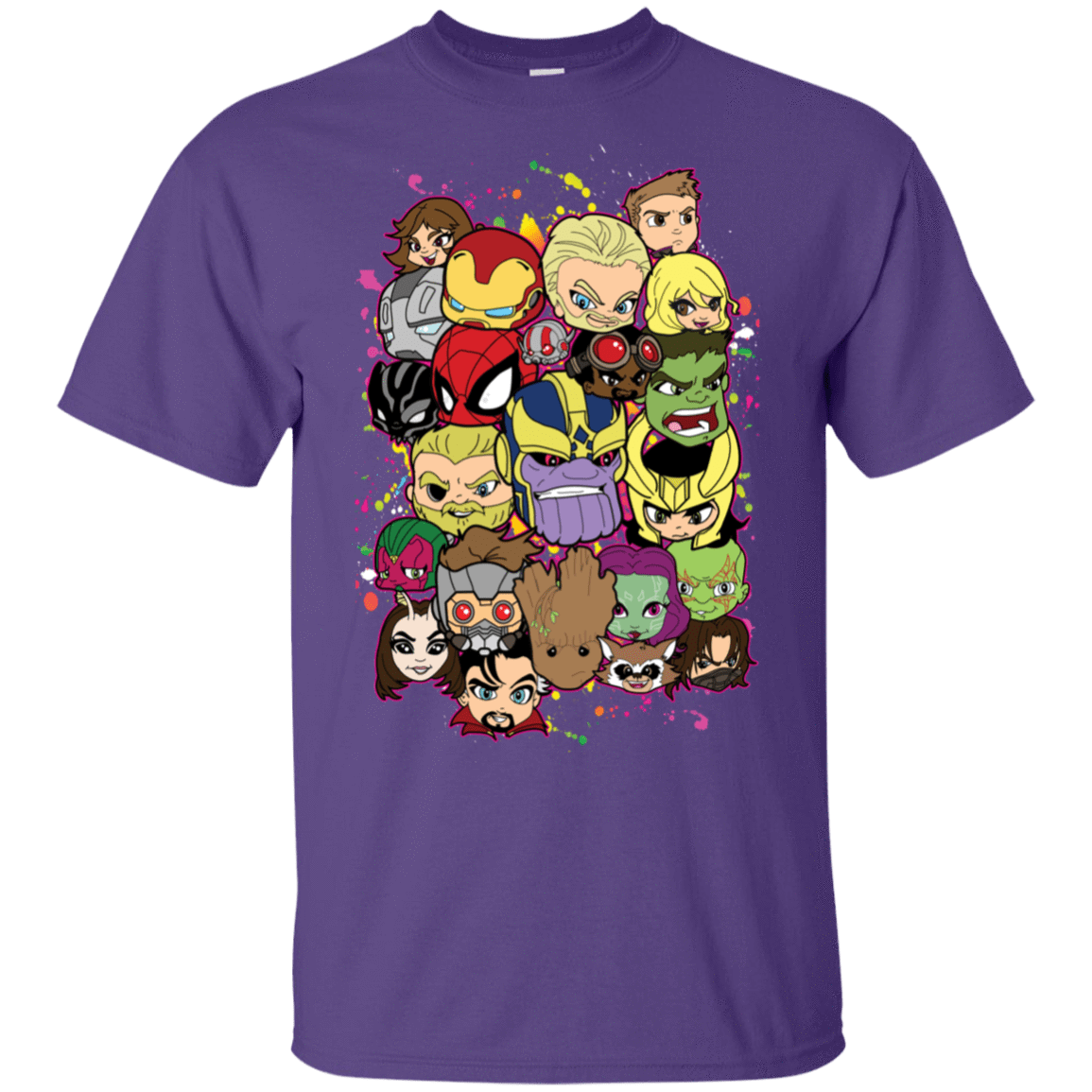 T-Shirts Purple / S Infinity Heads T-Shirt