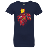 T-Shirts Midnight Navy / YXS Infinity Iron Girls Premium T-Shirt