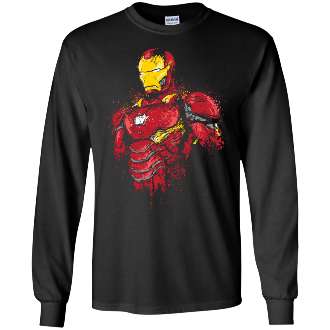 T-Shirts Black / S Infinity Iron Men's Long Sleeve T-Shirt