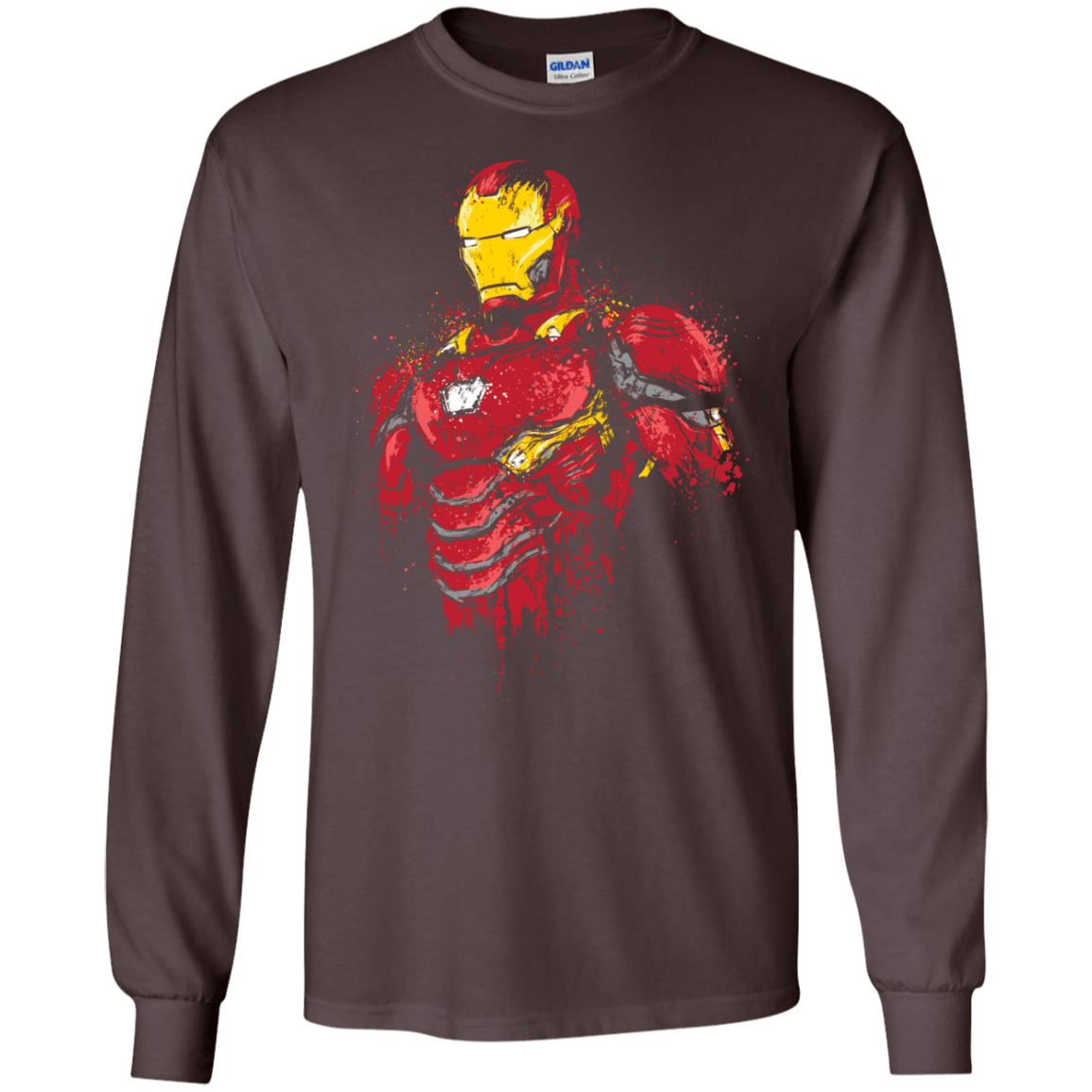 T-Shirts Dark Chocolate / S Infinity Iron Men's Long Sleeve T-Shirt