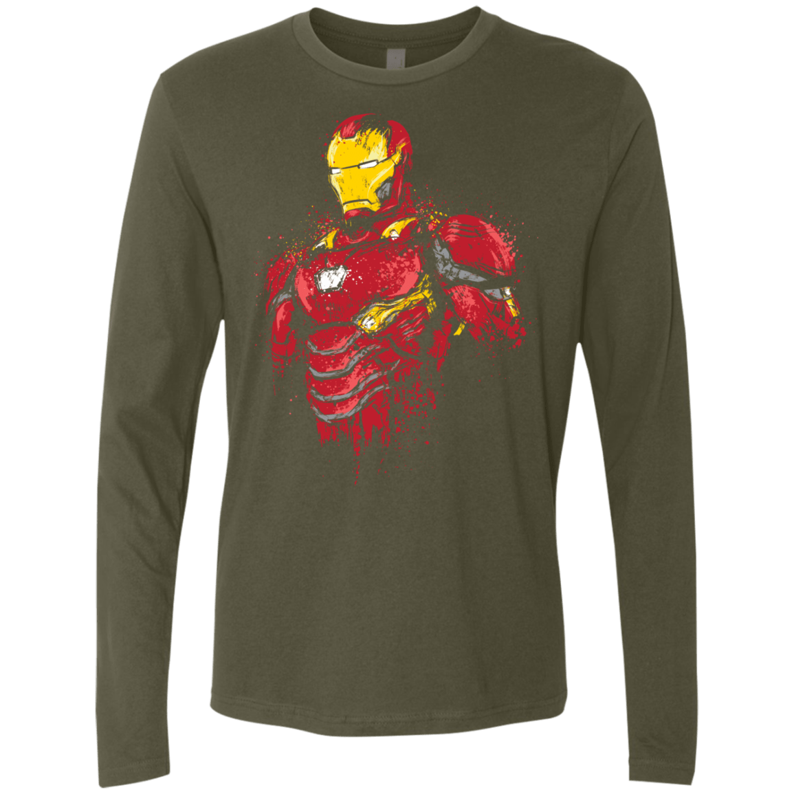 T-Shirts Military Green / S Infinity Iron Men's Premium Long Sleeve