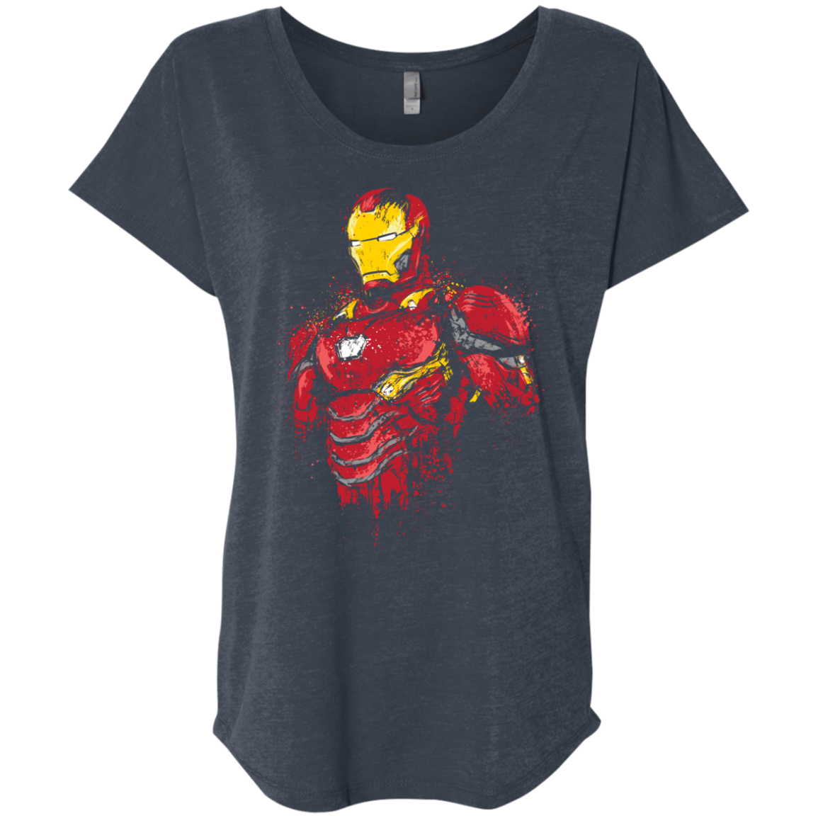 T-Shirts Vintage Navy / X-Small Infinity Iron Triblend Dolman Sleeve