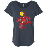 T-Shirts Vintage Navy / X-Small Infinity Iron Triblend Dolman Sleeve