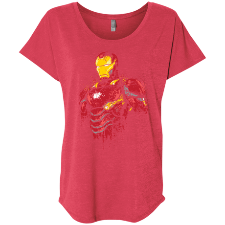 T-Shirts Vintage Red / X-Small Infinity Iron Triblend Dolman Sleeve