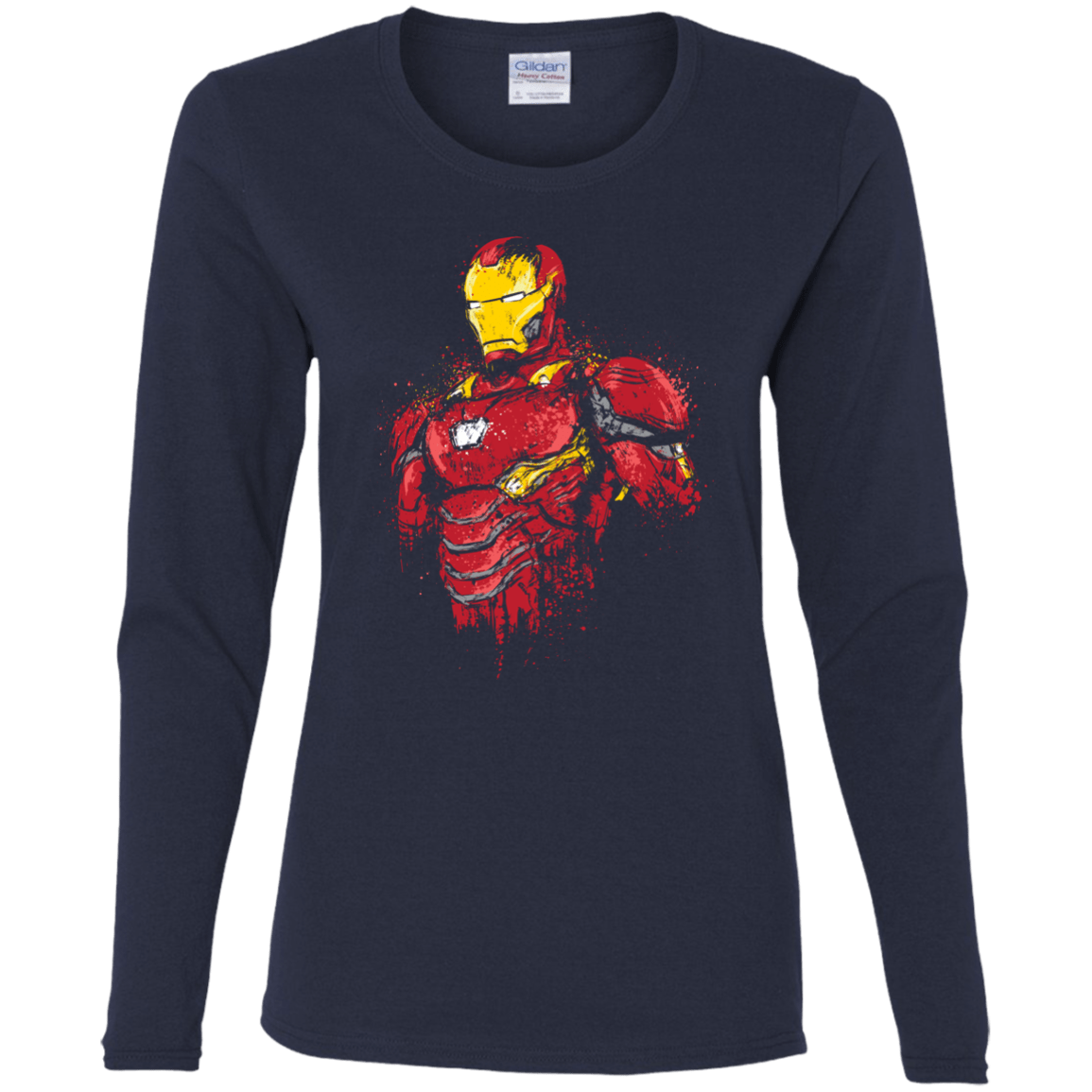 T-Shirts Navy / S Infinity Iron Women's Long Sleeve T-Shirt