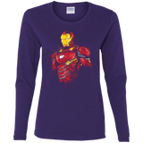 T-Shirts Purple / S Infinity Iron Women's Long Sleeve T-Shirt