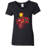 T-Shirts Black / S Infinity Iron Women's V-Neck T-Shirt