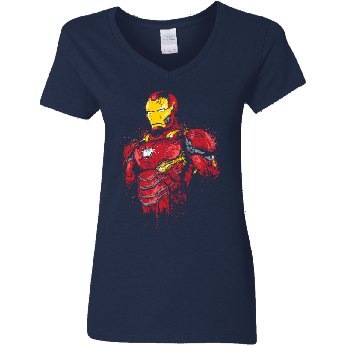 T-Shirts Navy / S Infinity Iron Women's V-Neck T-Shirt