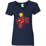 T-Shirts Navy / S Infinity Iron Women's V-Neck T-Shirt