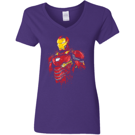 T-Shirts Purple / S Infinity Iron Women's V-Neck T-Shirt