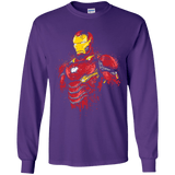 T-Shirts Purple / YS Infinity Iron Youth Long Sleeve T-Shirt