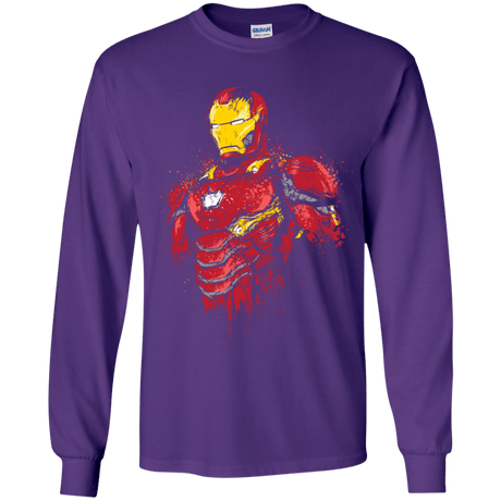 T-Shirts Purple / YS Infinity Iron Youth Long Sleeve T-Shirt