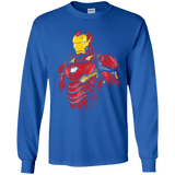 T-Shirts Royal / YS Infinity Iron Youth Long Sleeve T-Shirt
