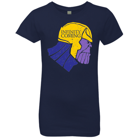 T-Shirts Midnight Navy / YXS Infinity is Coming Girls Premium T-Shirt