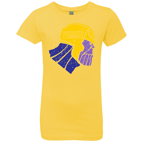 T-Shirts Vibrant Yellow / YXS Infinity is Coming Girls Premium T-Shirt