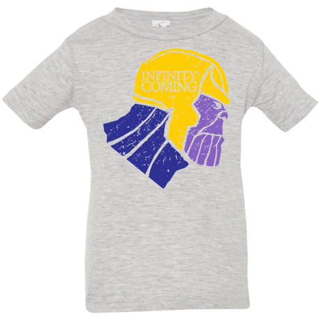 T-Shirts Heather Grey / 6 Months Infinity is Coming Infant Premium T-Shirt
