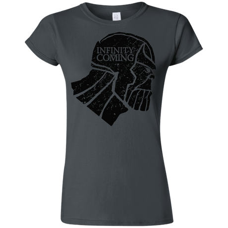 T-Shirts Charcoal / S Infinity is coming Junior Slimmer-Fit T-Shirt