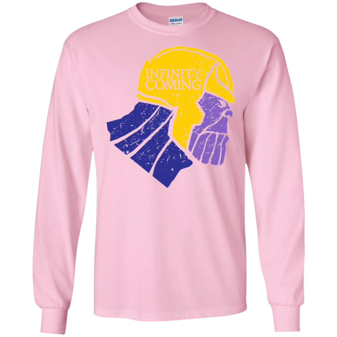 T-Shirts Light Pink / S Infinity is Coming Men's Long Sleeve T-Shirt