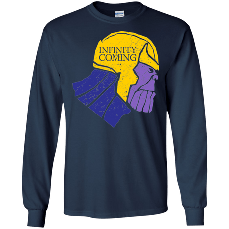 T-Shirts Navy / S Infinity is Coming Men's Long Sleeve T-Shirt