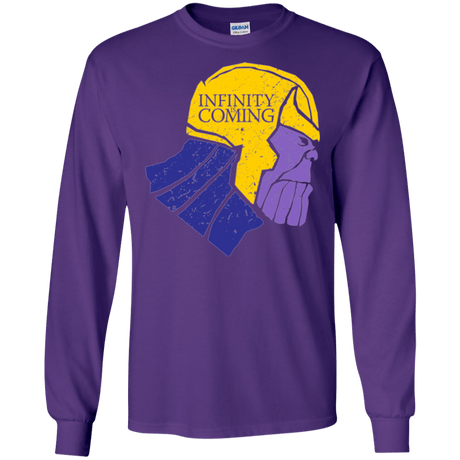 T-Shirts Purple / S Infinity is Coming Men's Long Sleeve T-Shirt