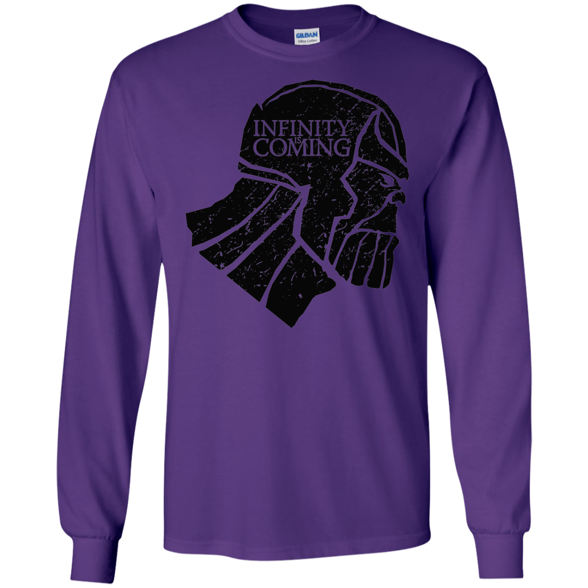 T-Shirts Purple / S Infinity is coming Men's Long Sleeve T-Shirt