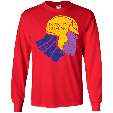 T-Shirts Red / S Infinity is Coming Men's Long Sleeve T-Shirt