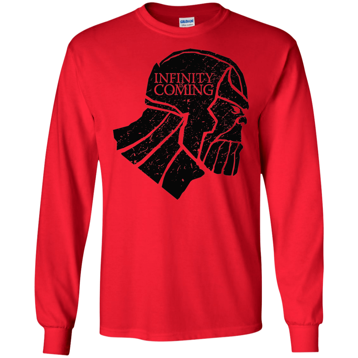 T-Shirts Red / S Infinity is coming Men's Long Sleeve T-Shirt