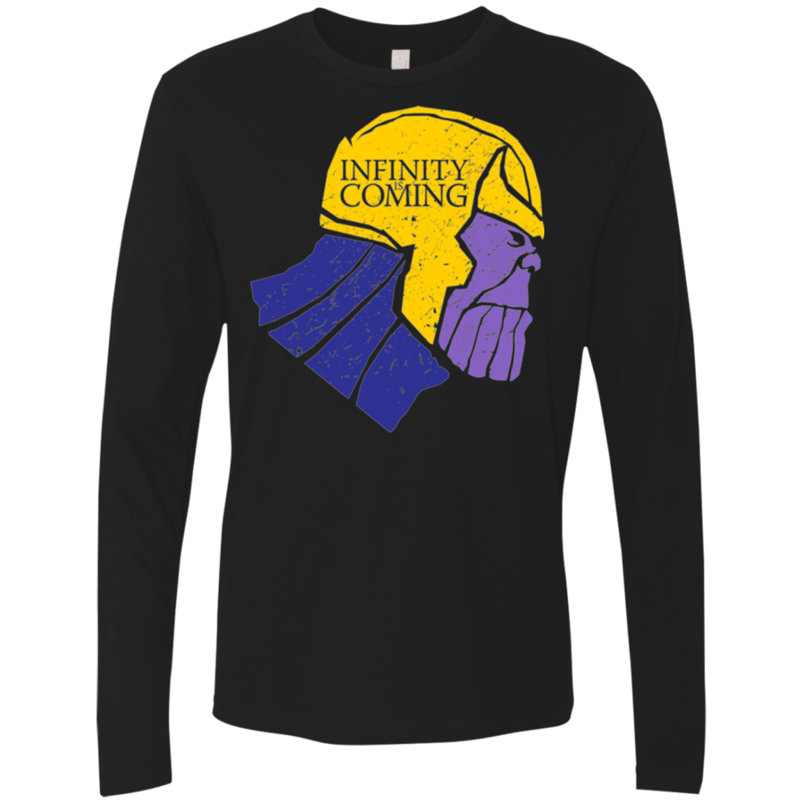 T-Shirts Black / S Infinity is Coming Men's Premium Long Sleeve