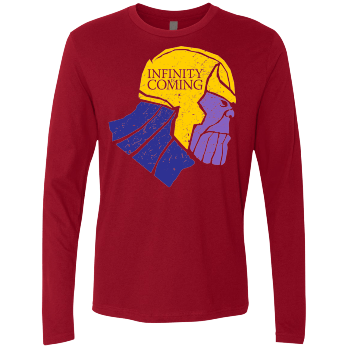 T-Shirts Cardinal / S Infinity is Coming Men's Premium Long Sleeve