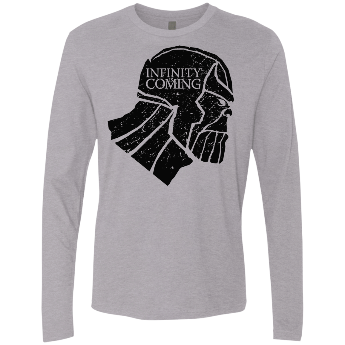 T-Shirts Heather Grey / S Infinity is coming Men's Premium Long Sleeve
