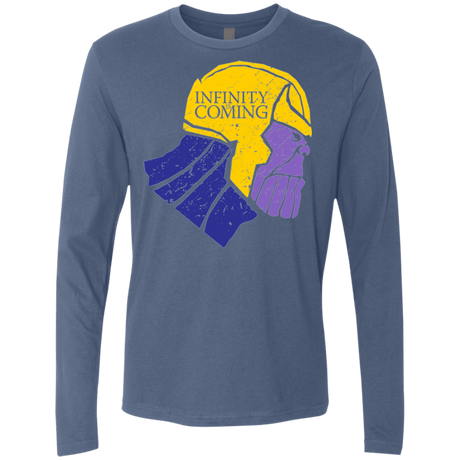 T-Shirts Indigo / S Infinity is Coming Men's Premium Long Sleeve