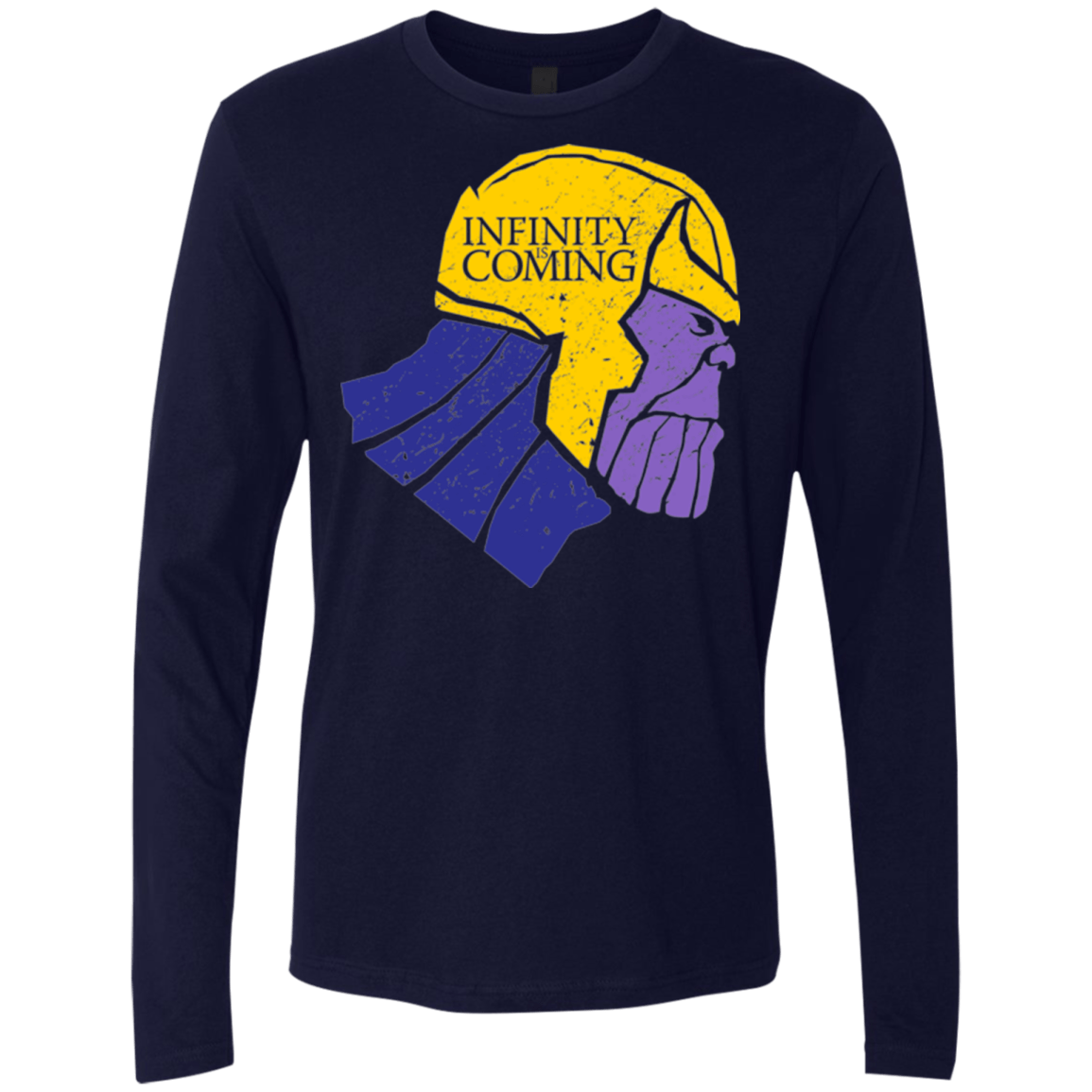 T-Shirts Midnight Navy / S Infinity is Coming Men's Premium Long Sleeve