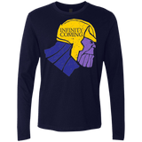 T-Shirts Midnight Navy / S Infinity is Coming Men's Premium Long Sleeve