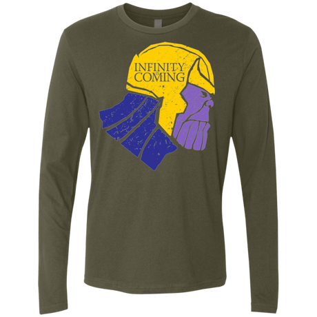 T-Shirts Military Green / S Infinity is Coming Men's Premium Long Sleeve